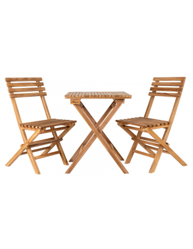 Cafésæt i teaktræ - Teak