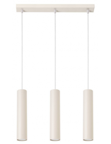 LAGOS Loftlampe i stål 45 x 5 cm 3 x GU10 - Beige