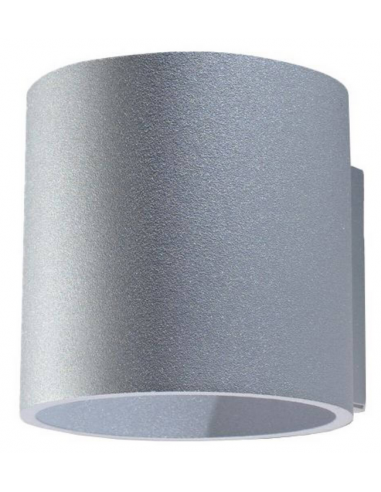 ORBIS Up/Down væglampe i aluminium H10 cm 1 x G9 - Grå