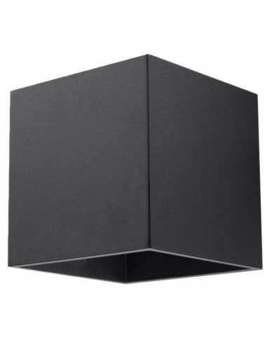 QUAD Up/Down væglampe i aluminium H10 cm 1 x G9 - Sort