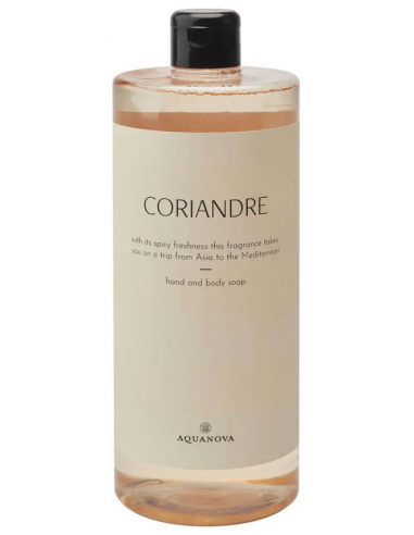 Flydende refill håndsæbe 1000 ml vegansk - Koriander