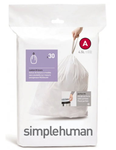 Simplehuman affaldsposer KODE A 30 stk., 4,5 liter