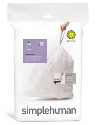 Simplehuman affaldsposer KODE G 20 stk., 30 liter