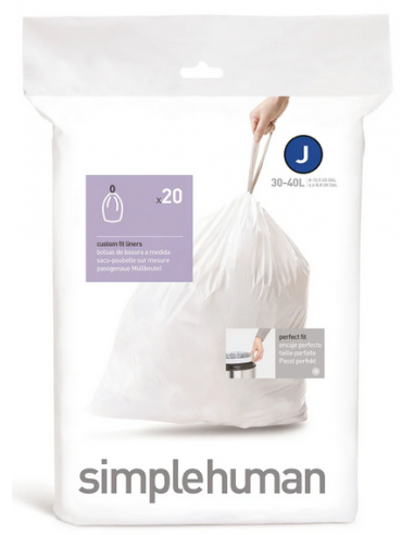 Simplehuman affaldsposer KODE J 20 stk., 30 - 40 liter