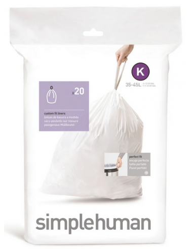 Simplehuman affaldsposer KODE K 20 stk., 35 - 45 liter