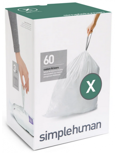 Simplehuman affaldsposer KODE X 60 stk.