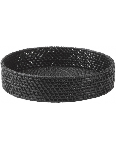CINO bakke i håndvævet rotting H6 x Ø30 cm - Sort