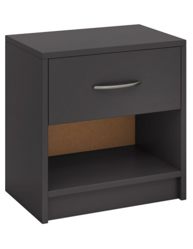 Sengebord i møbelplade H40,5 x B38,5 x D28 cm - Grå