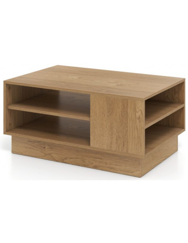 Sofabord i møbelplade H41 x B86 x D56 cm - Brun natur