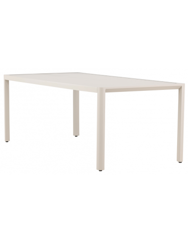 DINI Havebord i aluminium H72 x B200 x D90 cm - Beige