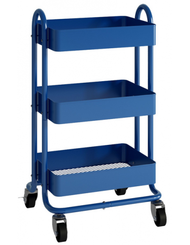 PYHA Serveringsvogn i metal H78,5 x B46 x D35 cm - Blå