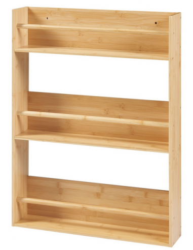 REID Væghylde i bambus H80 x B60 x D12 cm - Natur