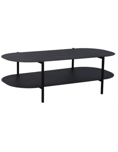 BAKK Sofabord i stål H40,5 x B112 x D62 cm - Mat sort