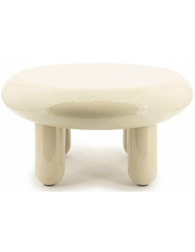 Balloon rundt sofabord i jern H34 x Ø71 cm - Beige