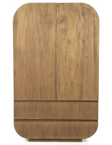 KING Vitrineskab i mangotræ H180 cm - Brun