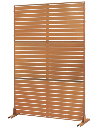 WAND Skillevæg i stål H180 x B120 cm - Corten