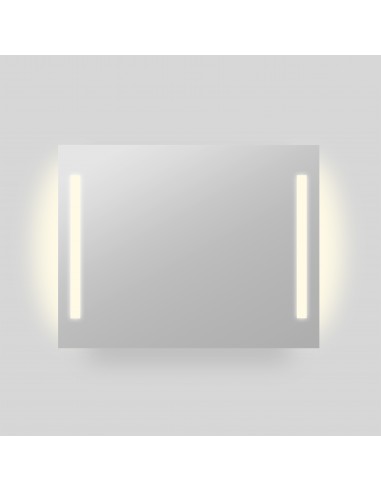 Spejl med LED lys 70 × 80 cm