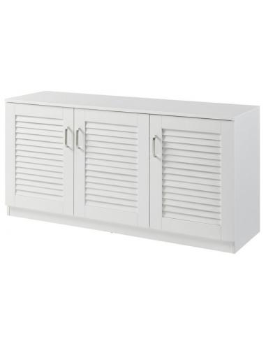 LØT Skoskab i MDF H62 x B125 x D36 cm - Hvid