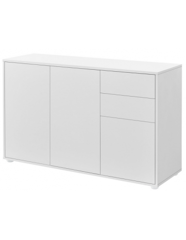 PARL Skænk i møbelplade H74 x B117 x D36 cm - Mat hvid