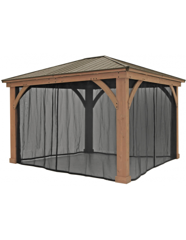 DEVON Myggenet til DEVON Pavillon 427 x 366 cm - Sort