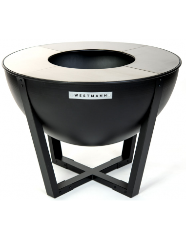 Westmann Grill i stål og rustfri stål H61,5 x Ø80 cm - Sort