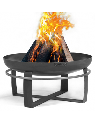 CookKing Viking Bålfad i stål H36 x Ø60 cm - Sort