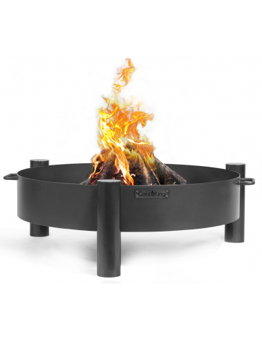 CookKing Haiti Bålfad i stål H30 x Ø60/68 cm - Sort