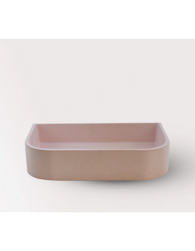 TULIP Bordmonteret håndvask i beton 50 x 32 cm - Pink