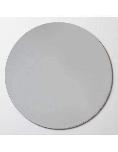 Kontur rundt spejl Ø80 cm - Sort