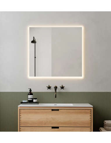 Nibe spejl med lys 75 x 80 cm 38,5W LED