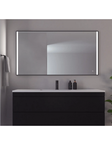 Nyborg spejl med lys 75 x 140 cm 19W LED - Sort