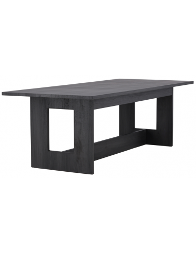 MILL Spisebord i mdf H75 x B235 x D100 cm - Sort