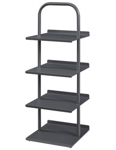 Skoreol i metal H96 x B34 x D32 cm - Antracit