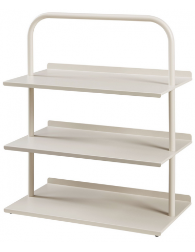 Skoreol i metal H73 x B60 x D32 cm - Champagne