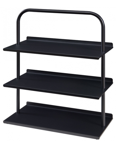 Skoreol i metal H73 x B60 x D32 cm - Sort