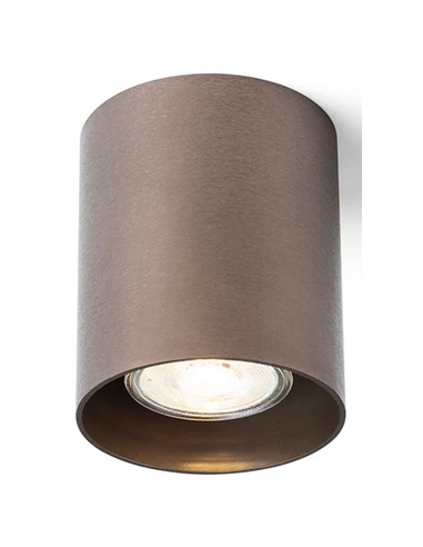 Mantova påbygningsspot Ø8 cm 1 x GU10 - Børstet bronze