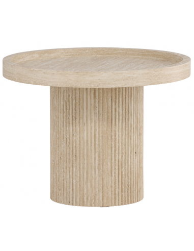 KRIL Rundt sidebord i mdf H45 x Ø60 cm - Beige