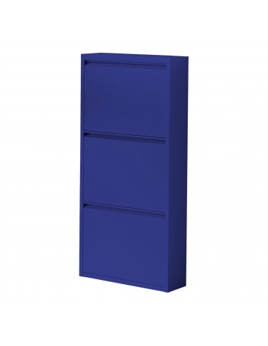 DAL Skoskab i metal H104 x B50 x D15 cm - Natteblå