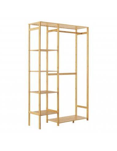 Garderobe stativ i bambus 145 x 90 x 30 cm - Natur