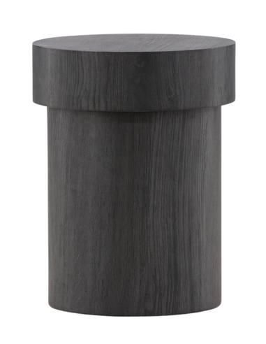 MALU Rundt sidebord i mdf H45 x Ø35 cm - Gråsort