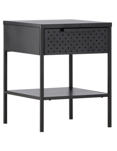 MENTO Sengebord i stål H52 x B40 x D40 cm - Sort