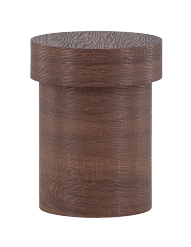 MALU Rundt sidebord i mdf H45 x Ø35 cm - Brun