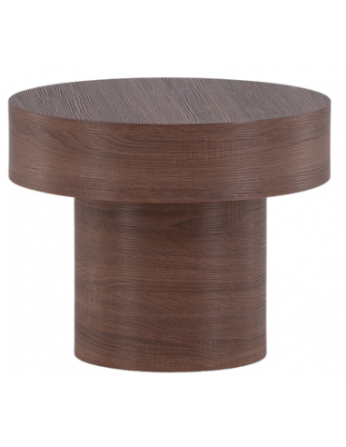 MALU Rundt sidebord i mdf H40 x Ø50 cm - Brun