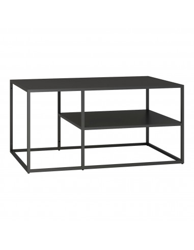 Sofabord i stål H45 x B90 x D60 cm - Sort