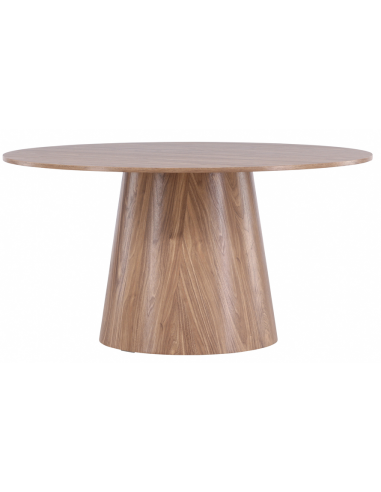 LANZ Spisebord i mdf H75 x Ø150 cm - Mørk natur