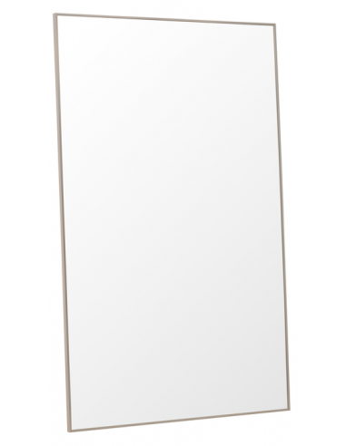 LANDO Vægspejl i aluminium og glas H190 x B120 cm - Beige
