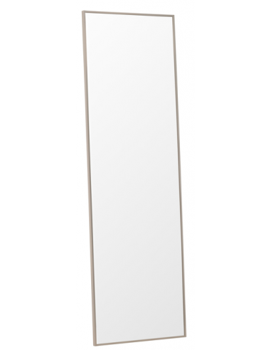LANDO Vægspejl i aluminium og glas H195 x B55 cm - Beige