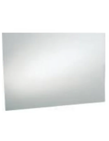 Badeværelsesspejl med spejlklemmer 100 x 60 cm