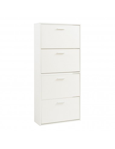 Skoskab i møbelplade H134 x B60 x D24 cm - Hvid