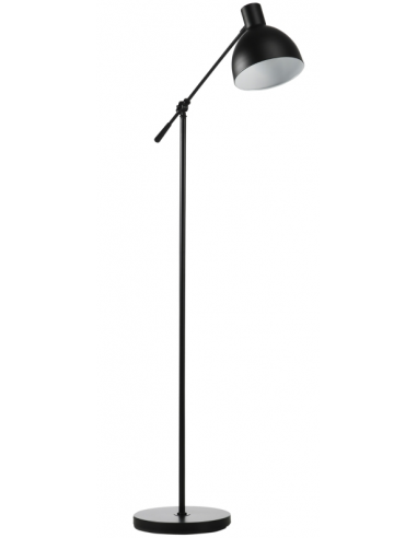 Gulvlampe i stål H131 - 155 cm 1 x E27 - Sort